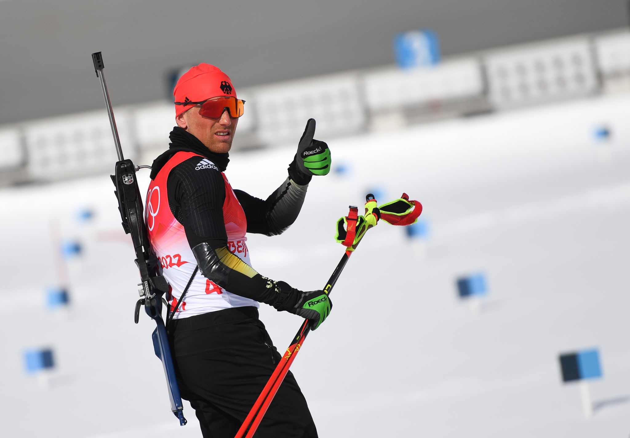 Biathlet Lesser trumpft auf: Sieg und Treffen mit dem König