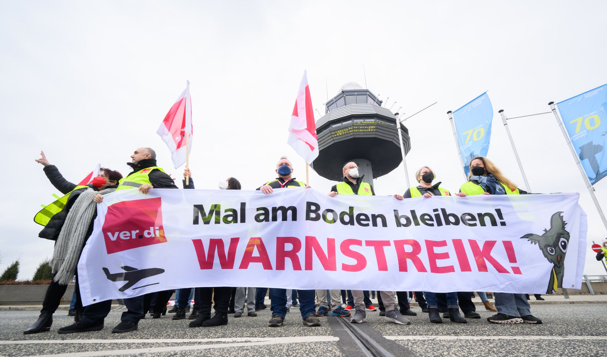Keine Annäherung im Tarifkonflikt um Flughafen-Sicherheit