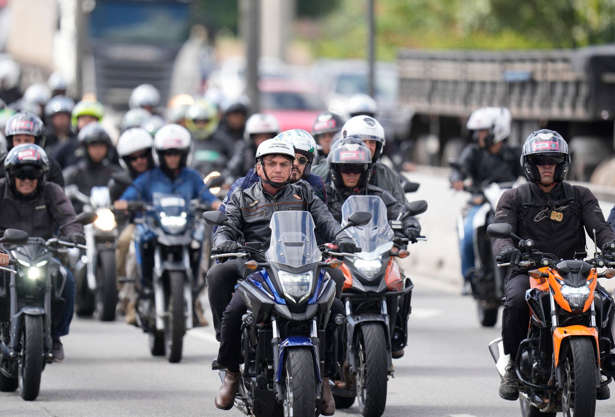 Brasilien: Tausende fahren auf Motorrädern mit Bolsonaro