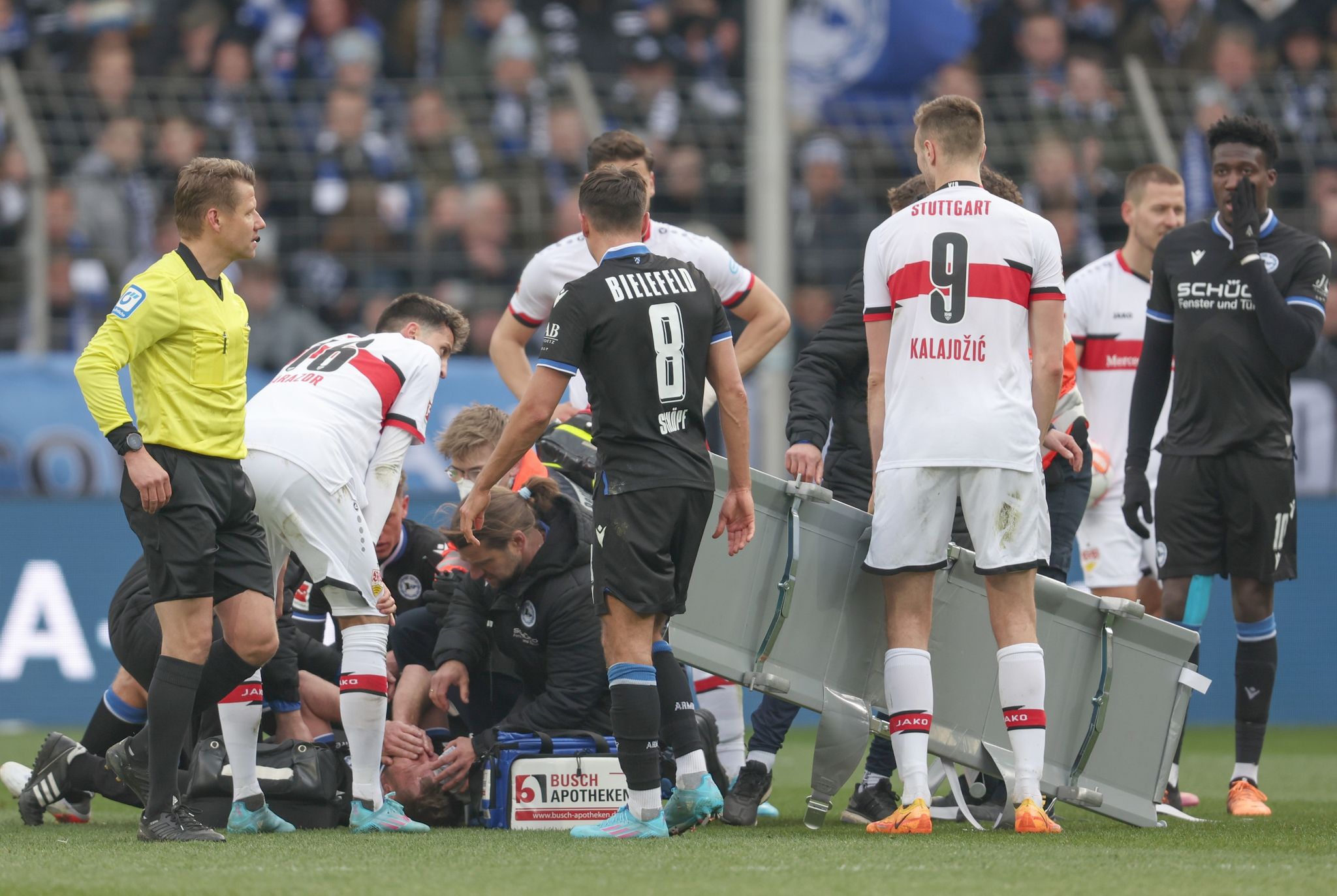 Sorge um Klos überlagert Abstiegskampf in Bielefeld