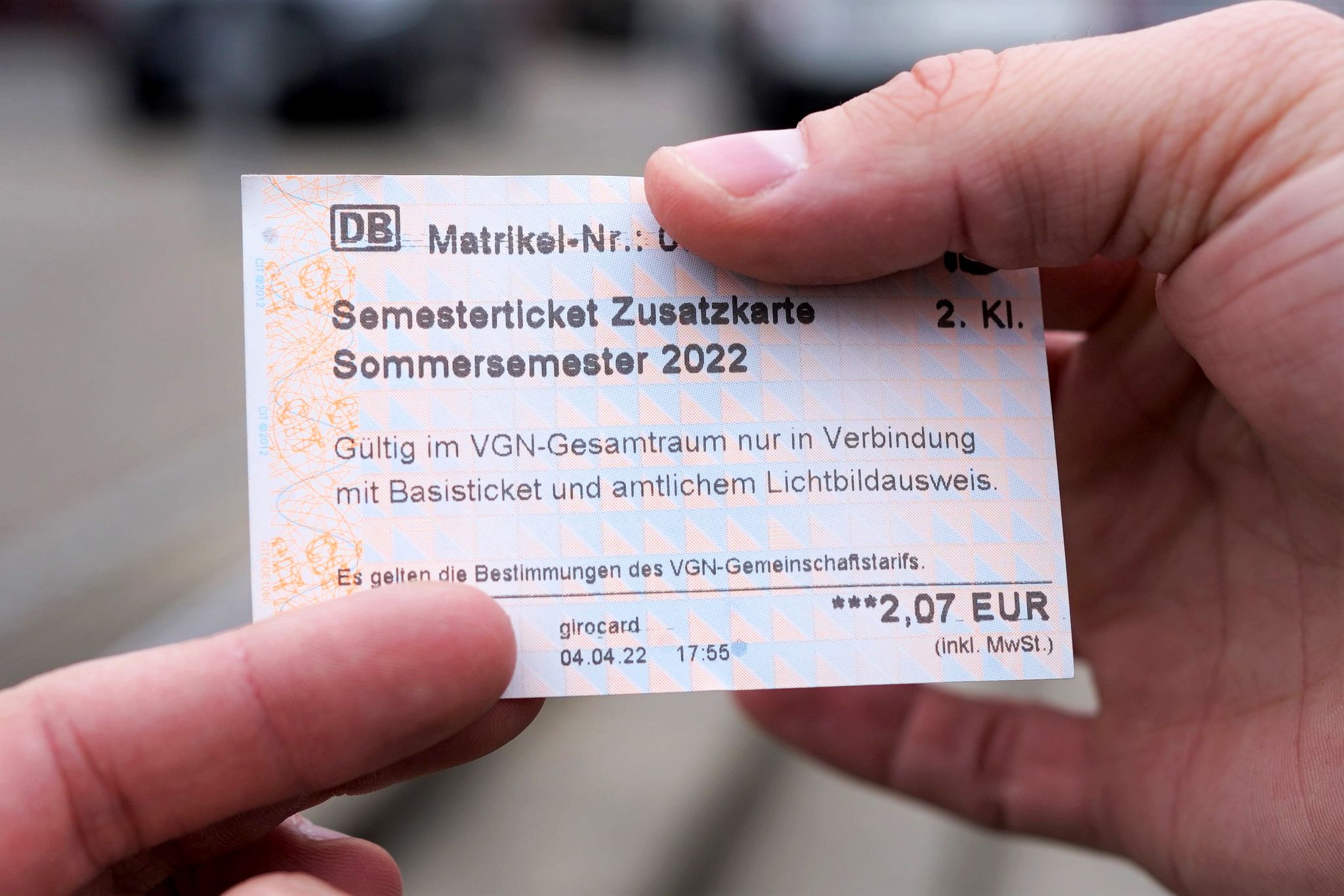 Fehlerhaftes Semesterticket ist ungültig