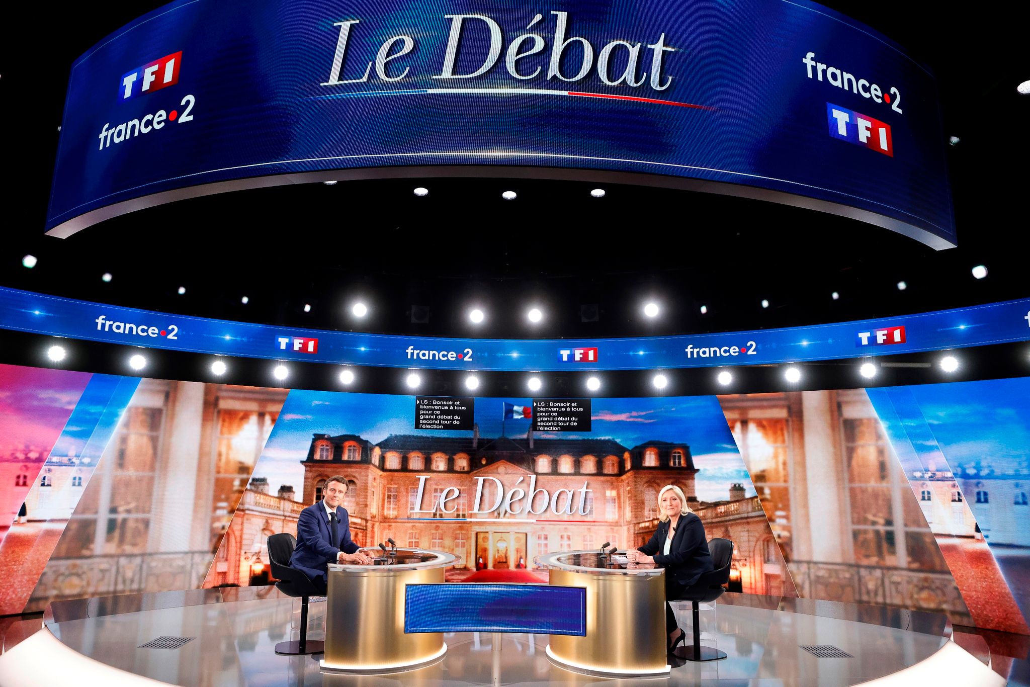 Macron laut Umfragen in TV-Duell gegen Le Pen klar vorn