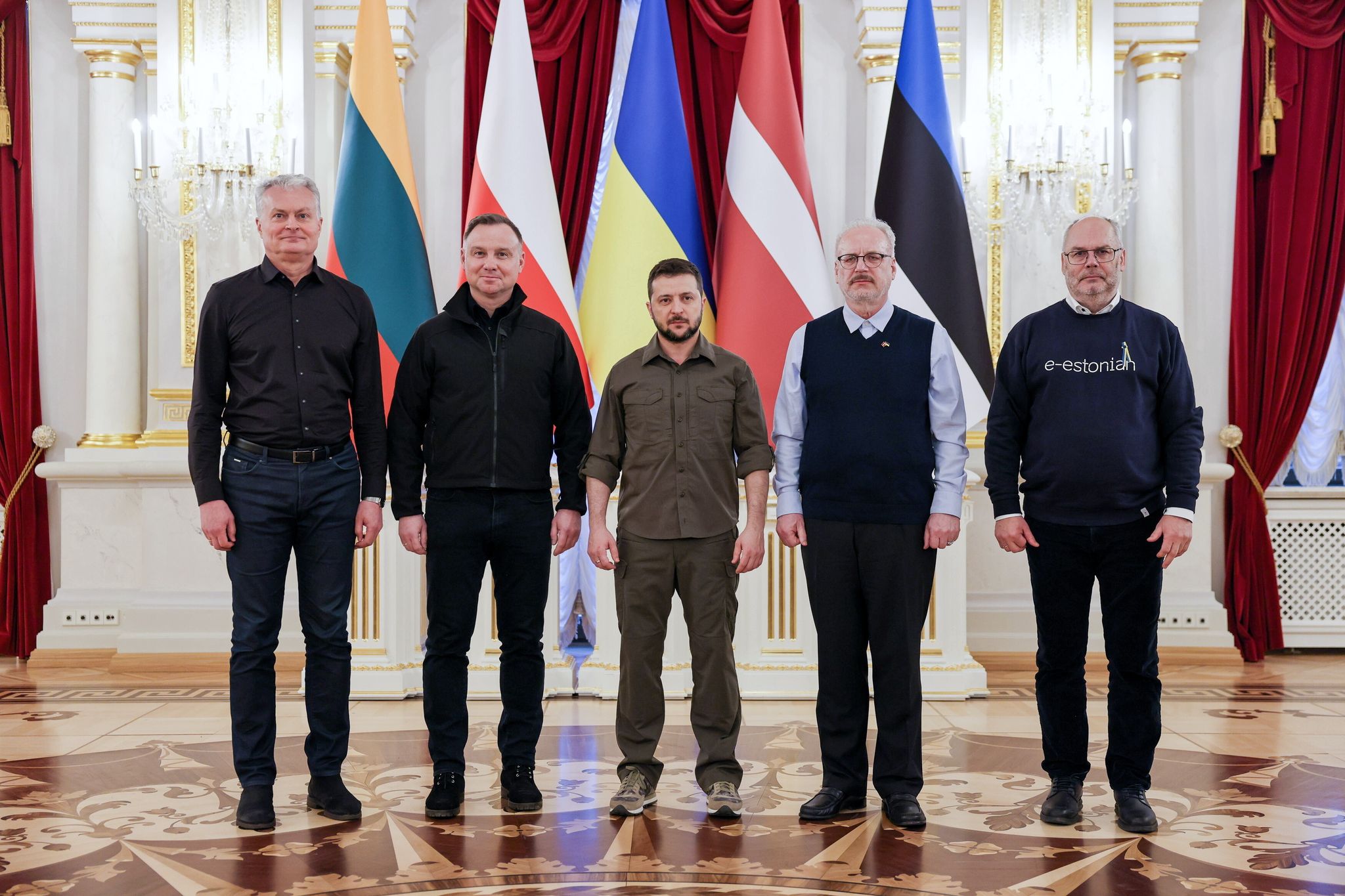 Staatschefs von Polen und Baltenstaaten bei Selenskyj