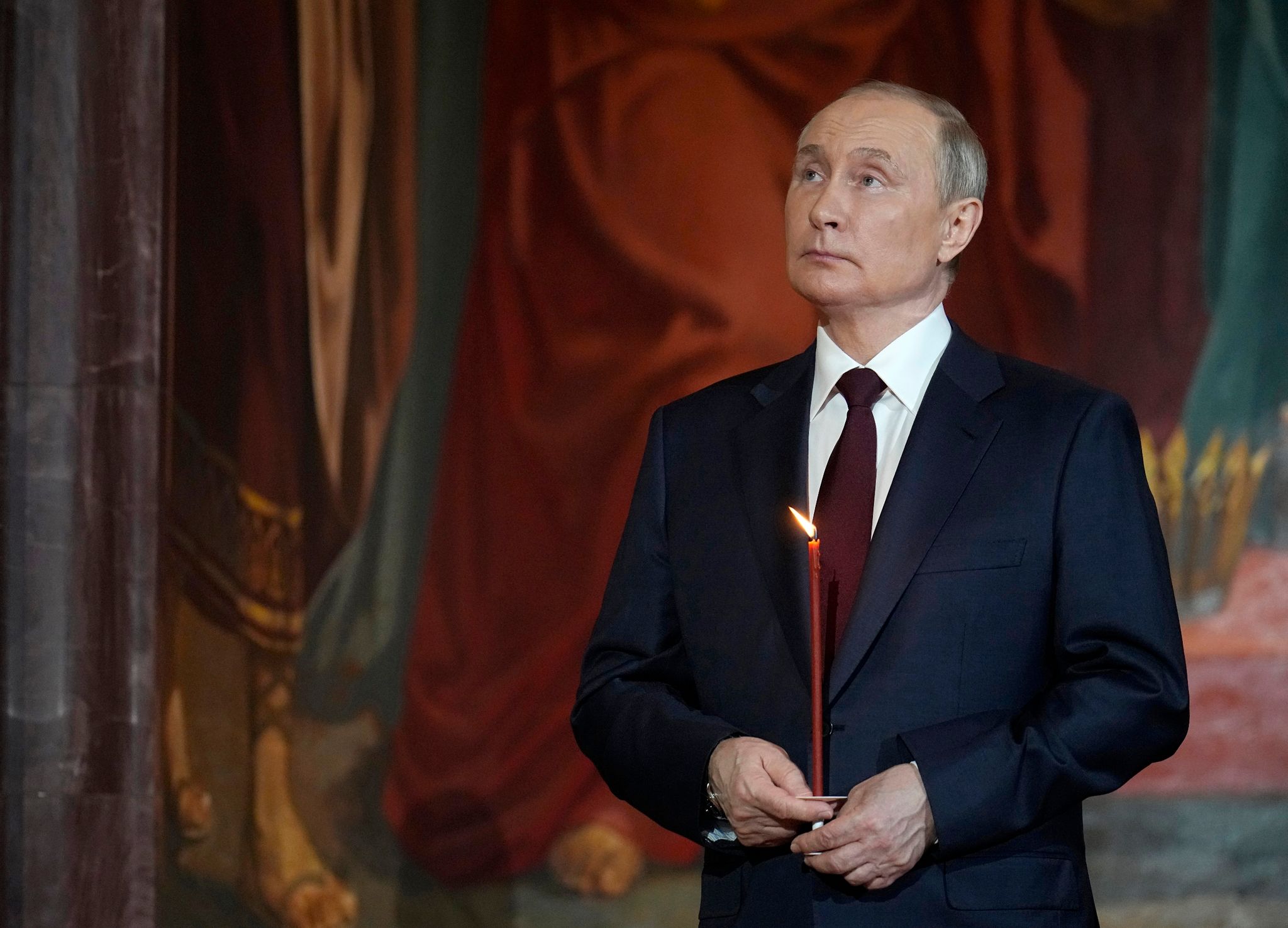 Putin bei Oster-Gottesdienst in Moskau