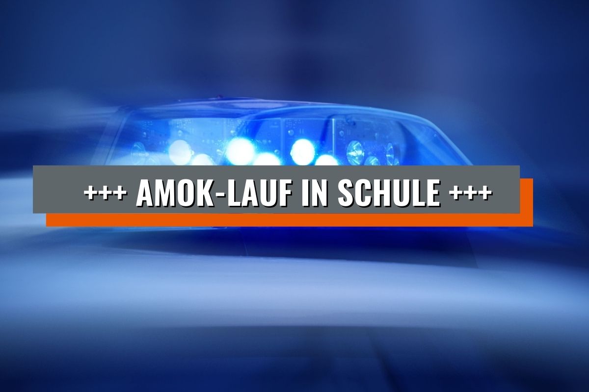 Amok: Schüsse an Schule – Polizei Großeinsatz
