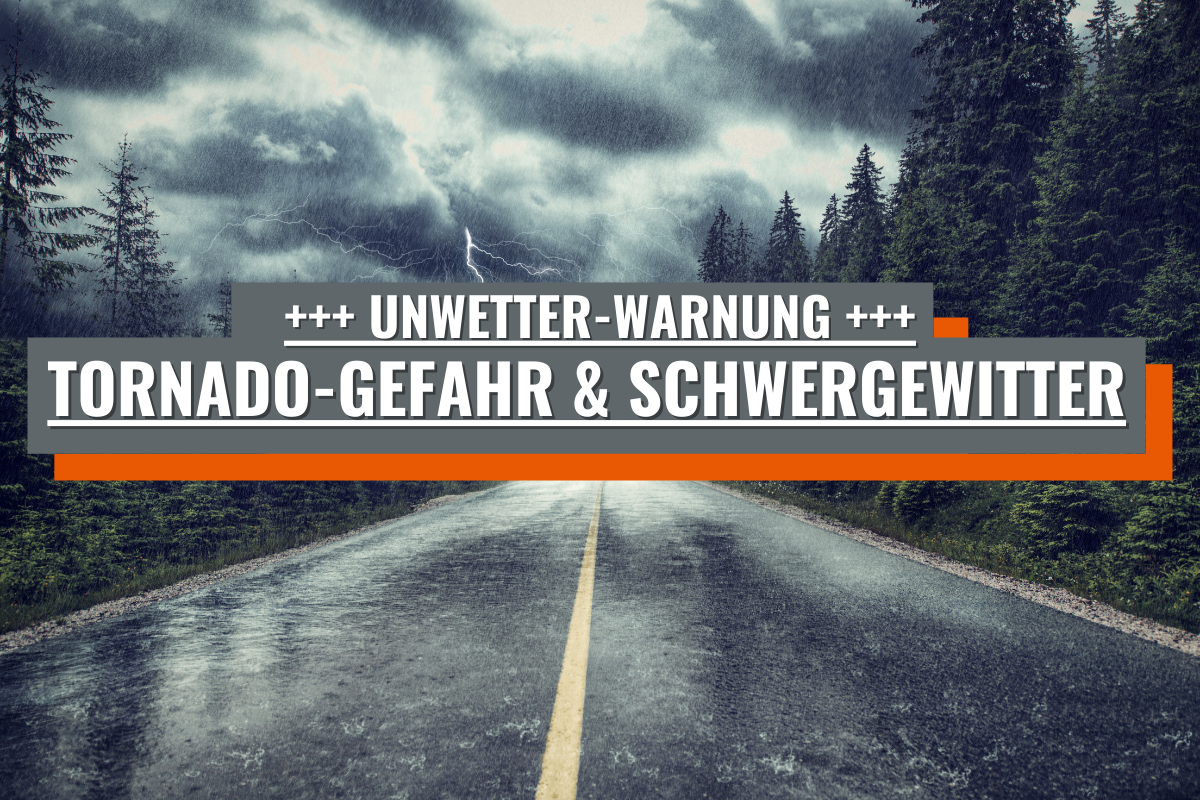 Wetterdienst warnt vor Tornado-Gefahr und Schwergewittern