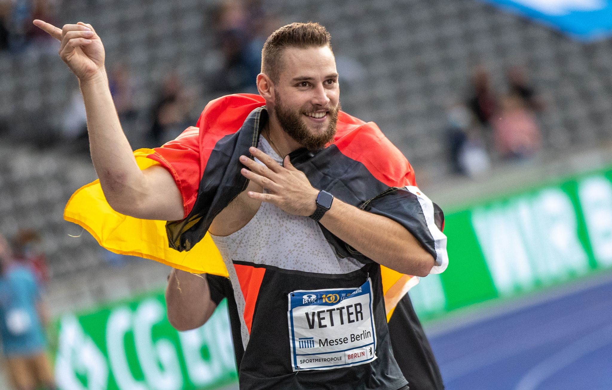 Speerwerfer Vetter arbeitet an seiner Form