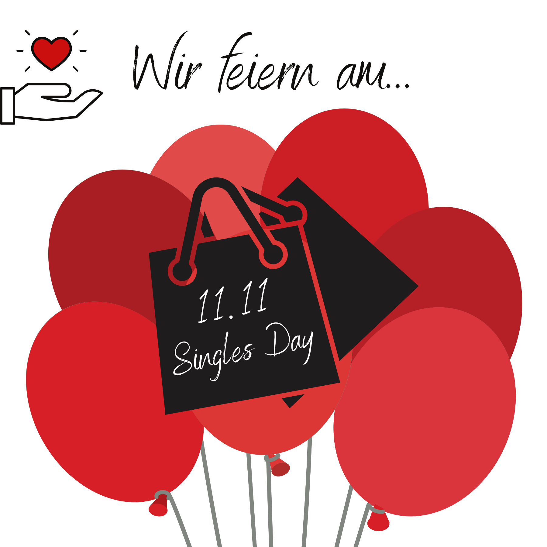 Am 11.11. ist Singles Day: Infos, Shops und Deals findest du hier!