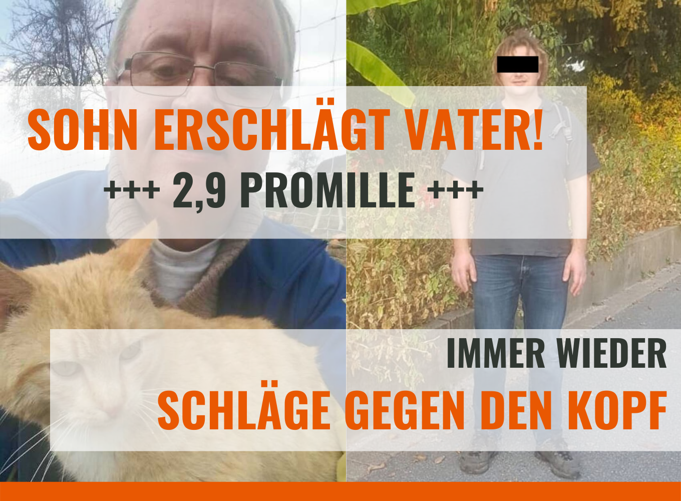 Besoffener Sohn(35) erschlägt eigenen Vater (59) – Polizei hat geholfen!