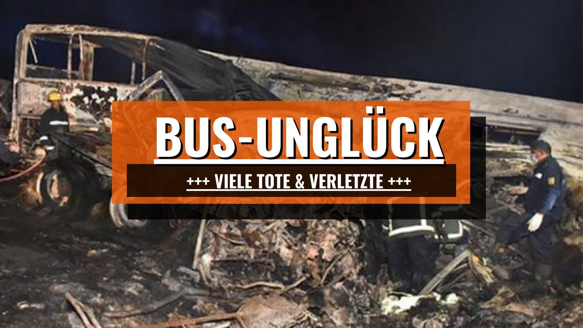 Bus-Unglück: 20 Tote