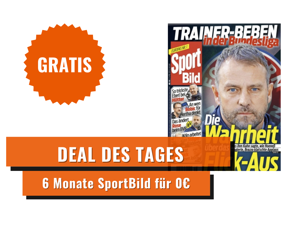 Deal des Tages: 6 Monate Sport Bild GRATIS