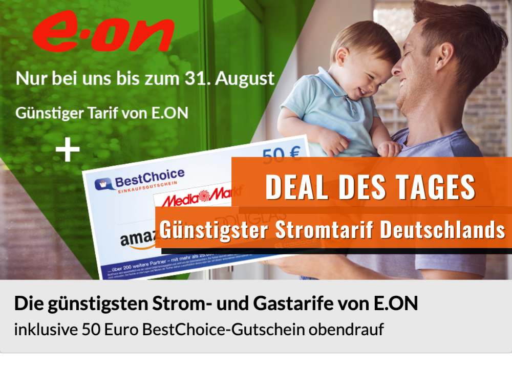 Deal des Tages: Der günstigste Stromtarif Deutschlands!
