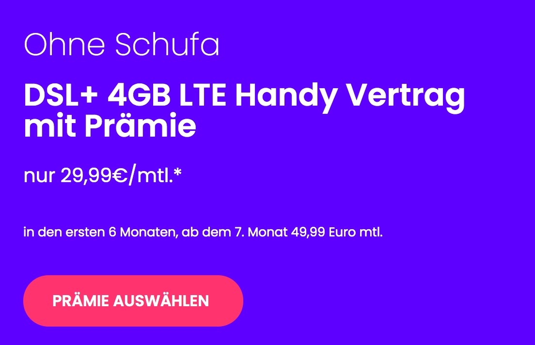 Dein DSL-Vertrag trotz negativer Schufa!