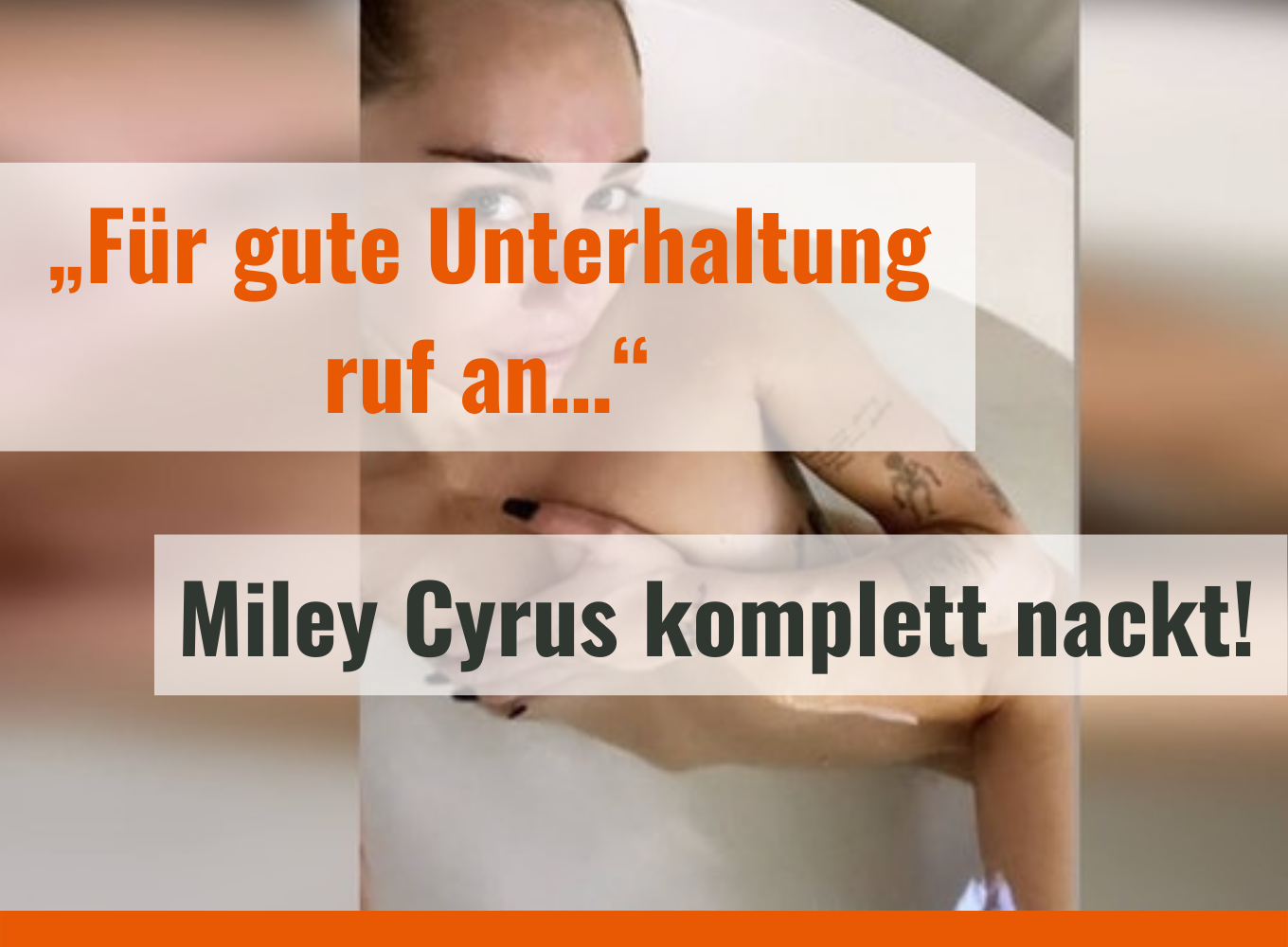 Feuchte Grüße: Miley Cyrus wirbt völlig nackt für ihre Show beim Super Bowl 2021