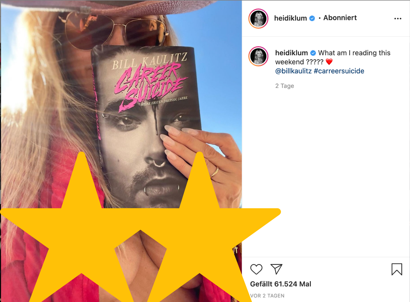 Für Schwager Bill Kaulitz: Heidi Klum oben ohne!