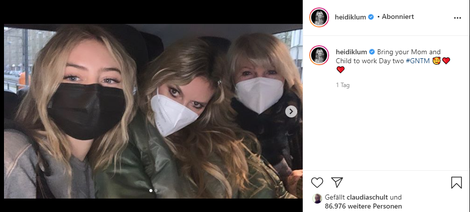 Heidi Klum zeigt privaten Schnappschuss ihrer Tochter