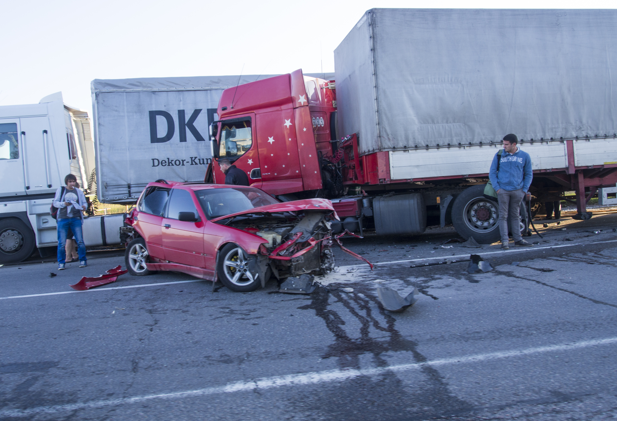 LKW Autobahn Verkehrsunfall