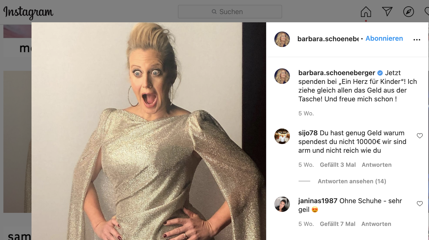 Mega Dekolleté: Mit diesen Bildern verzaubert Barbara Schöneberger ihre Fans!