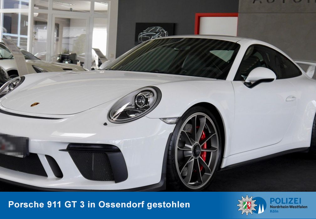 Porsche 911 GT 3 in Ossendorf gestohlen – Zeugensuche