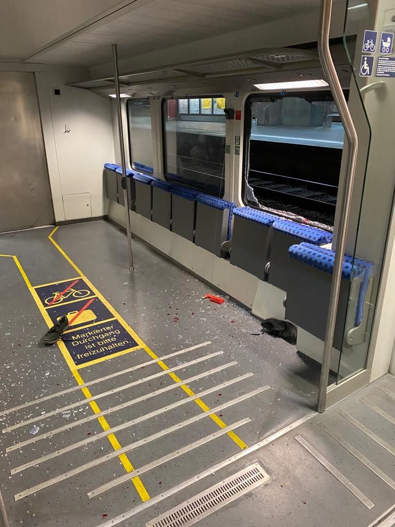 Randalierer wütet im Regional Express – festgenommen