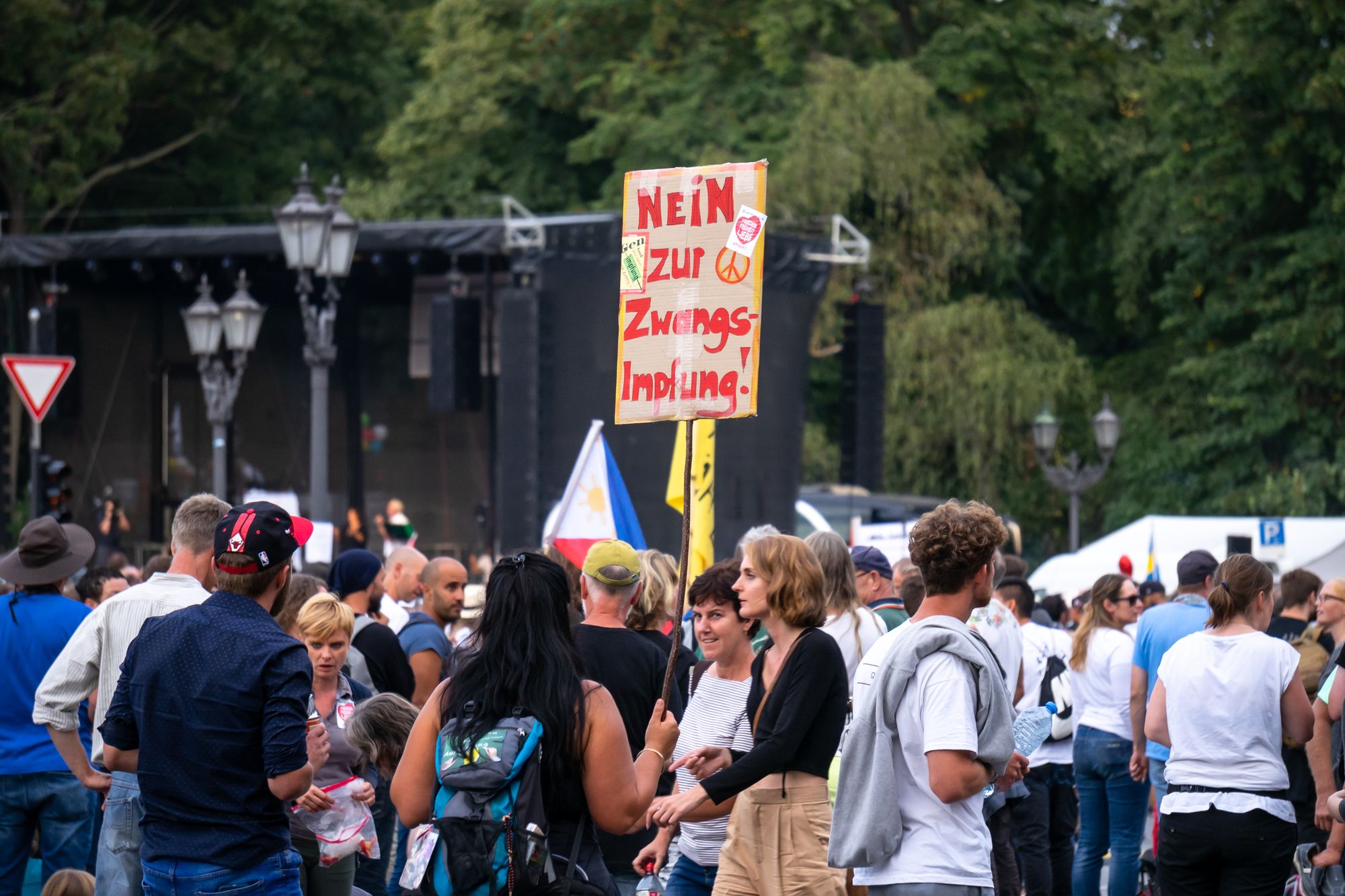 SPD-Politiker auf Anti-Corona-Demo