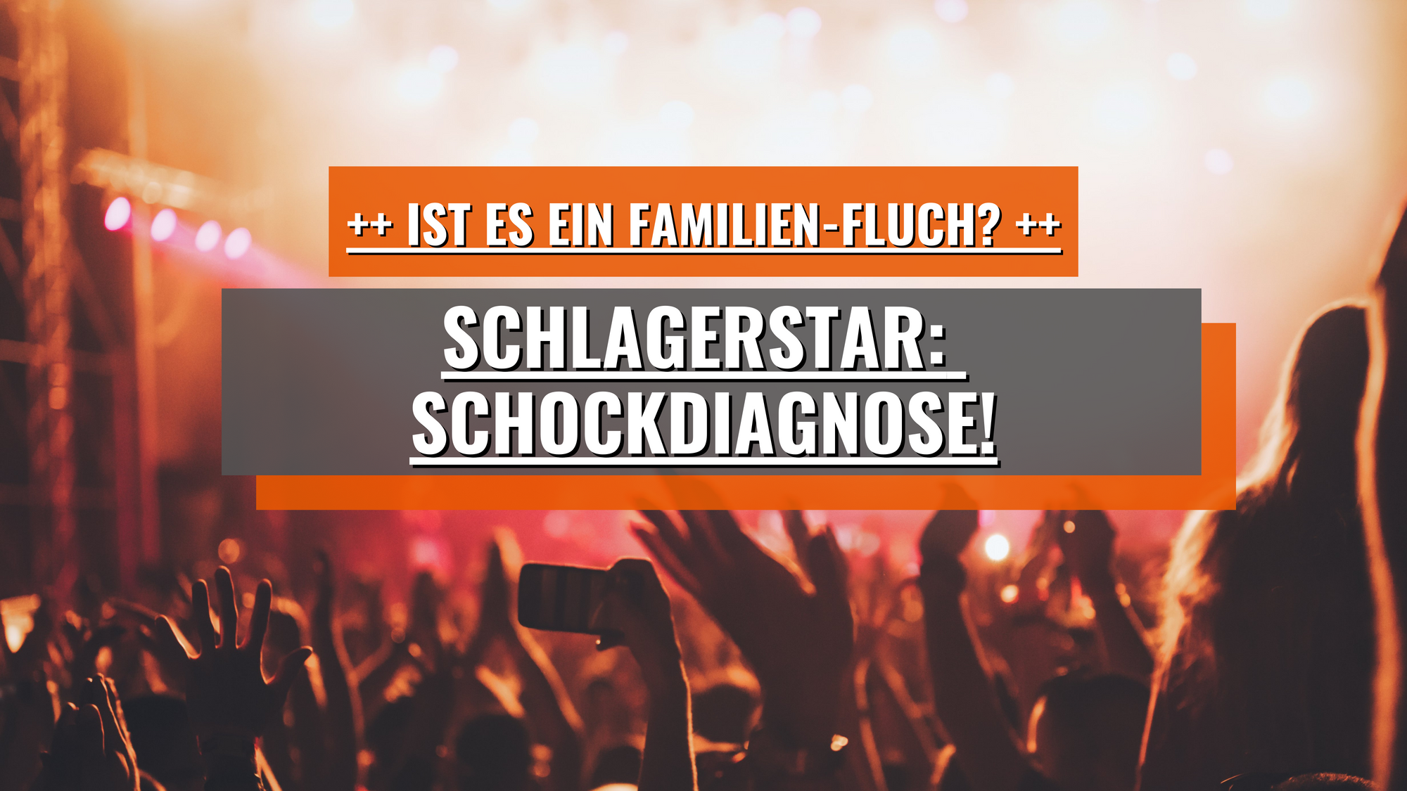 Schlagersänger: Schock-Diagnose! Ist es ein Familien-Fluch?