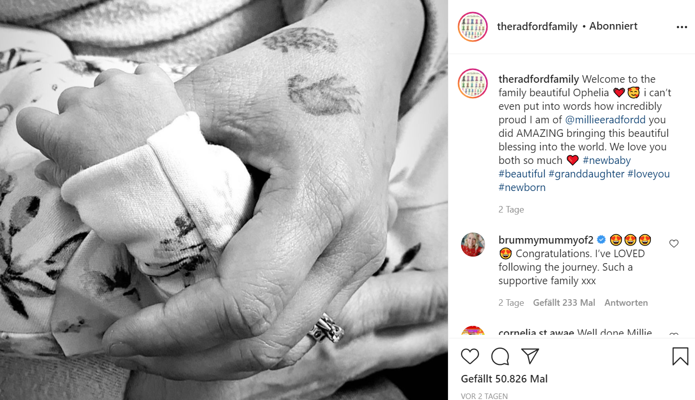 Schon wieder Nachwuchs bei der XXL-Familie Redford