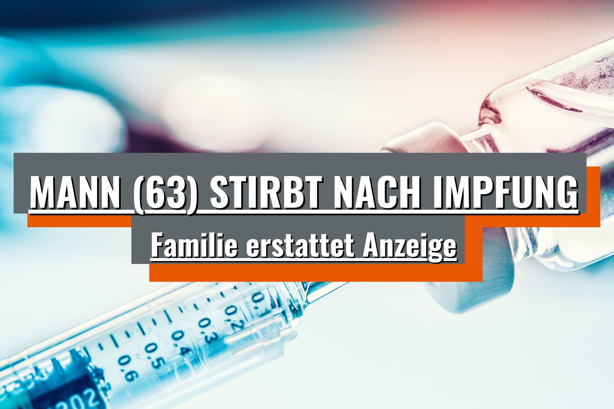 Schon wieder ein dramatischer Todesfall nach AstraZeneca Impfung!