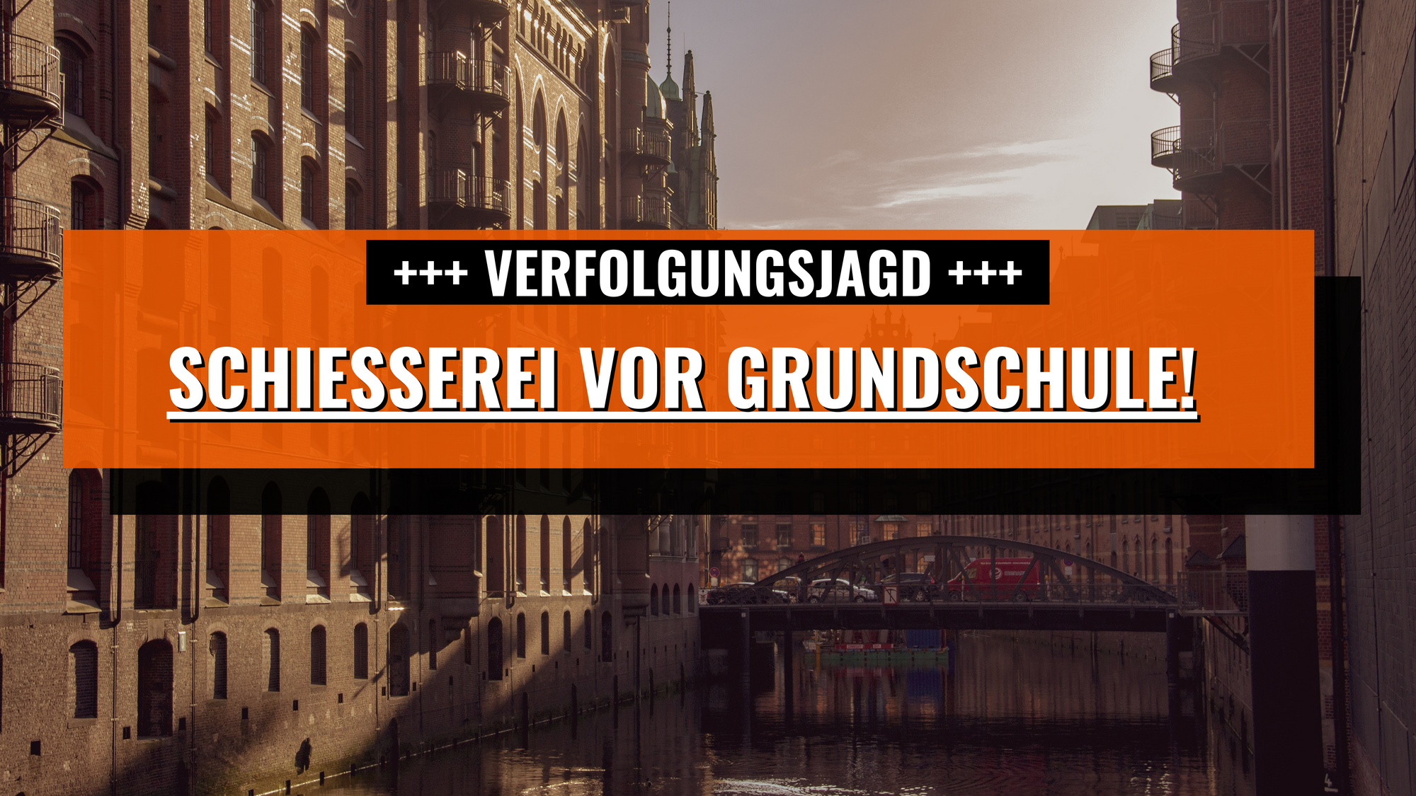 Schüsse vor Hamburger Grundschule! – Täter auf der Flucht!