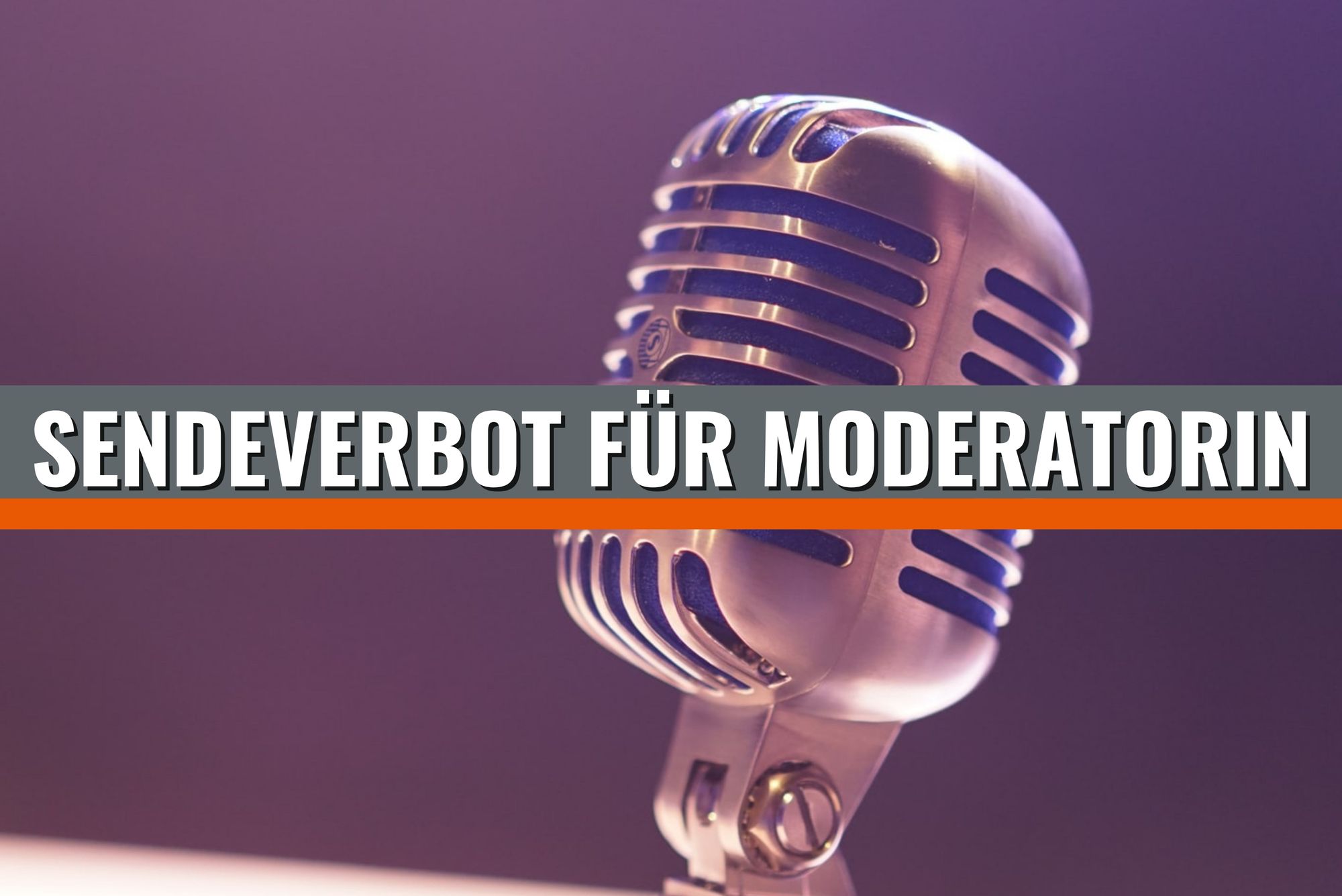 Sendeverbot für Moderatorin nach politischen Äußerungen