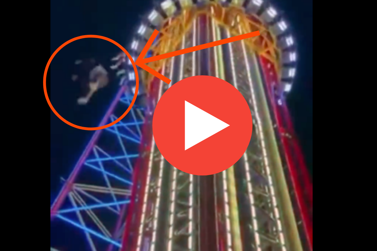 VIDEO: Teenager (14) fällt von FREEFALL-TOWER in den Tod!