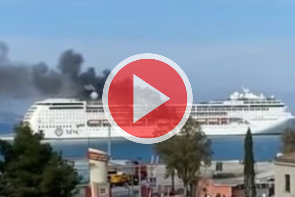 Video: Feuer auf Kreuzfahrtschiff