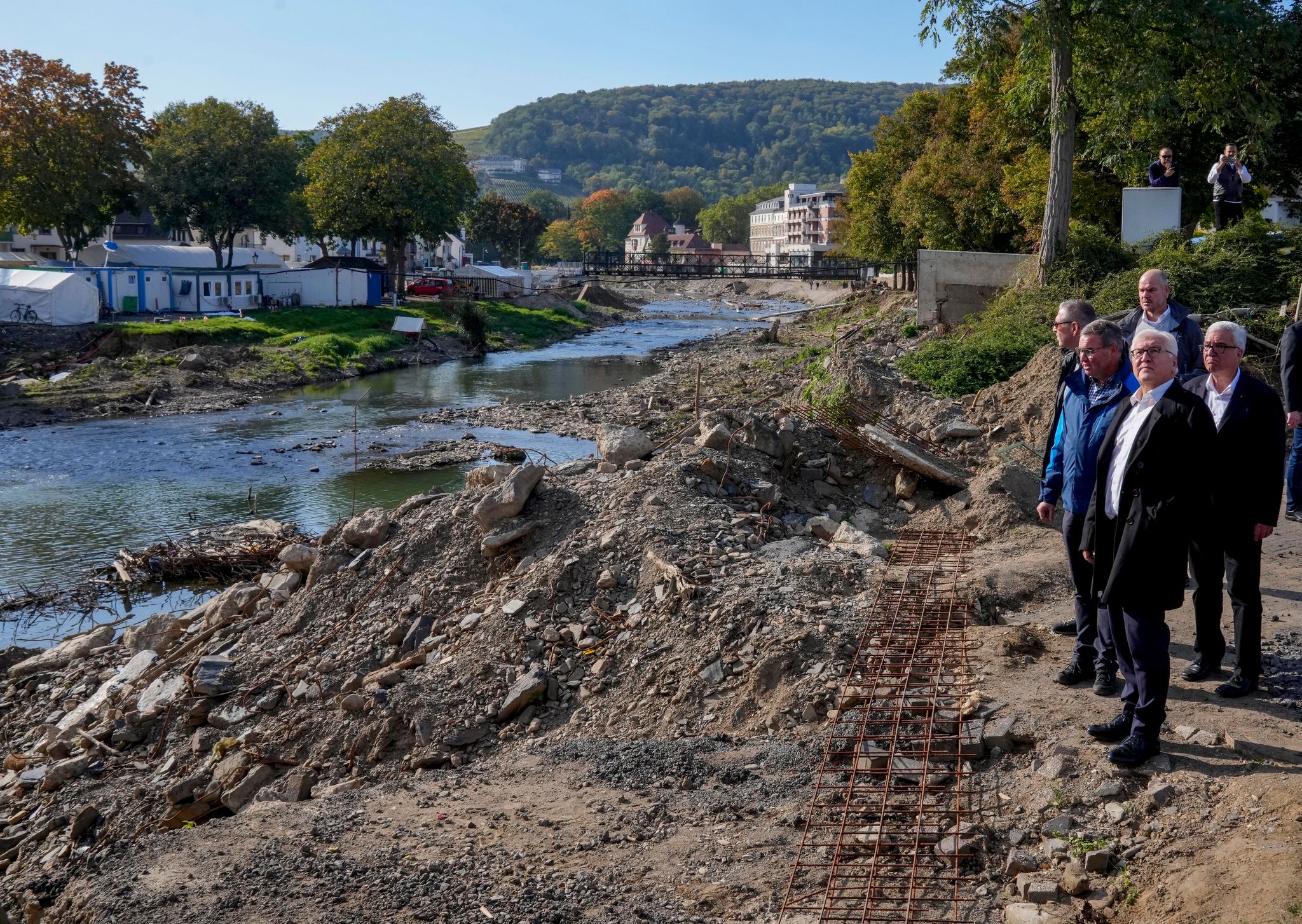 Rheinland-Pfalz und NRW: Trauer am Jahrestag der Flut