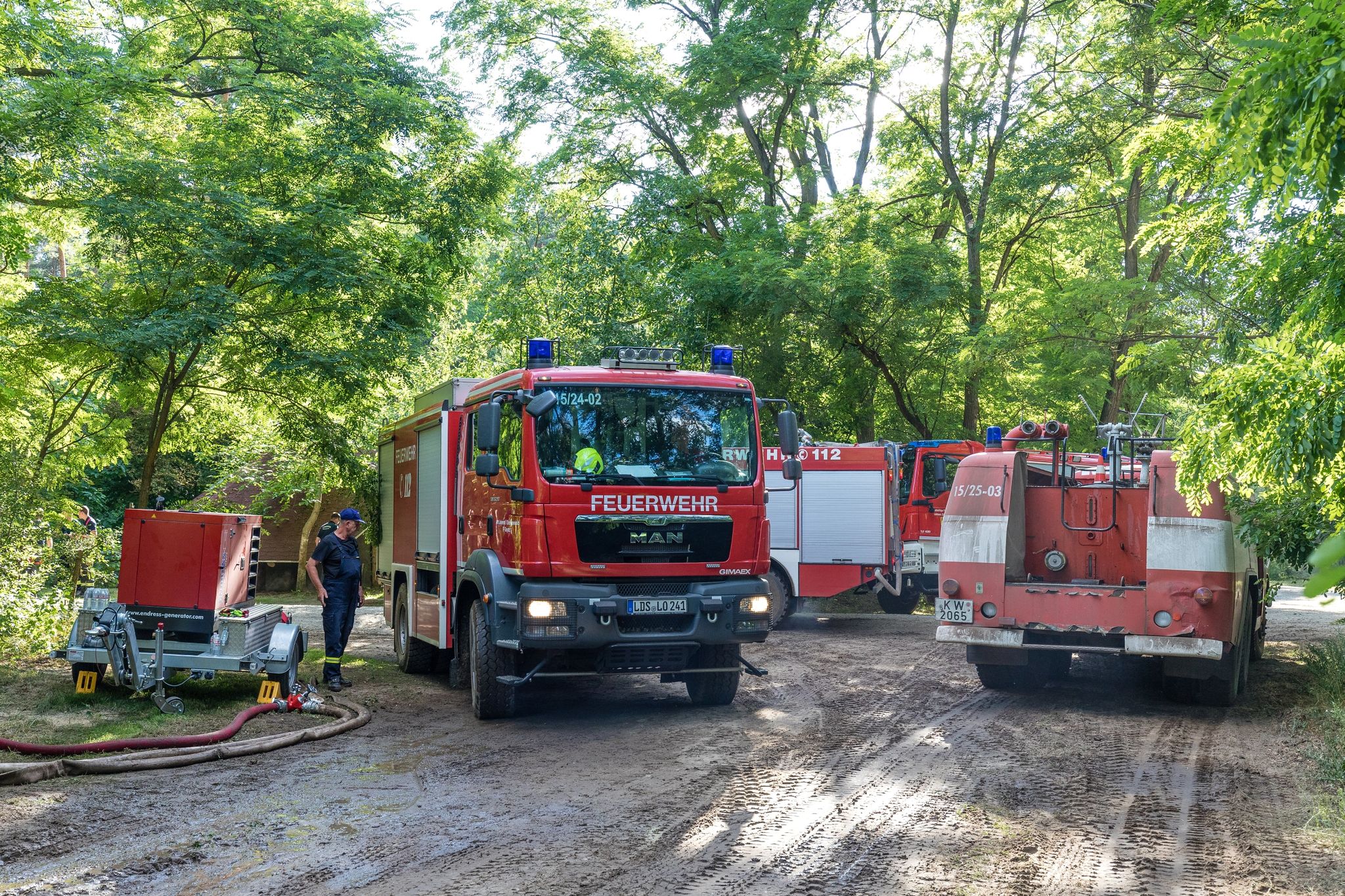 Brand in Lieberoser Heide – Großaufgebot an Einsatzkräften