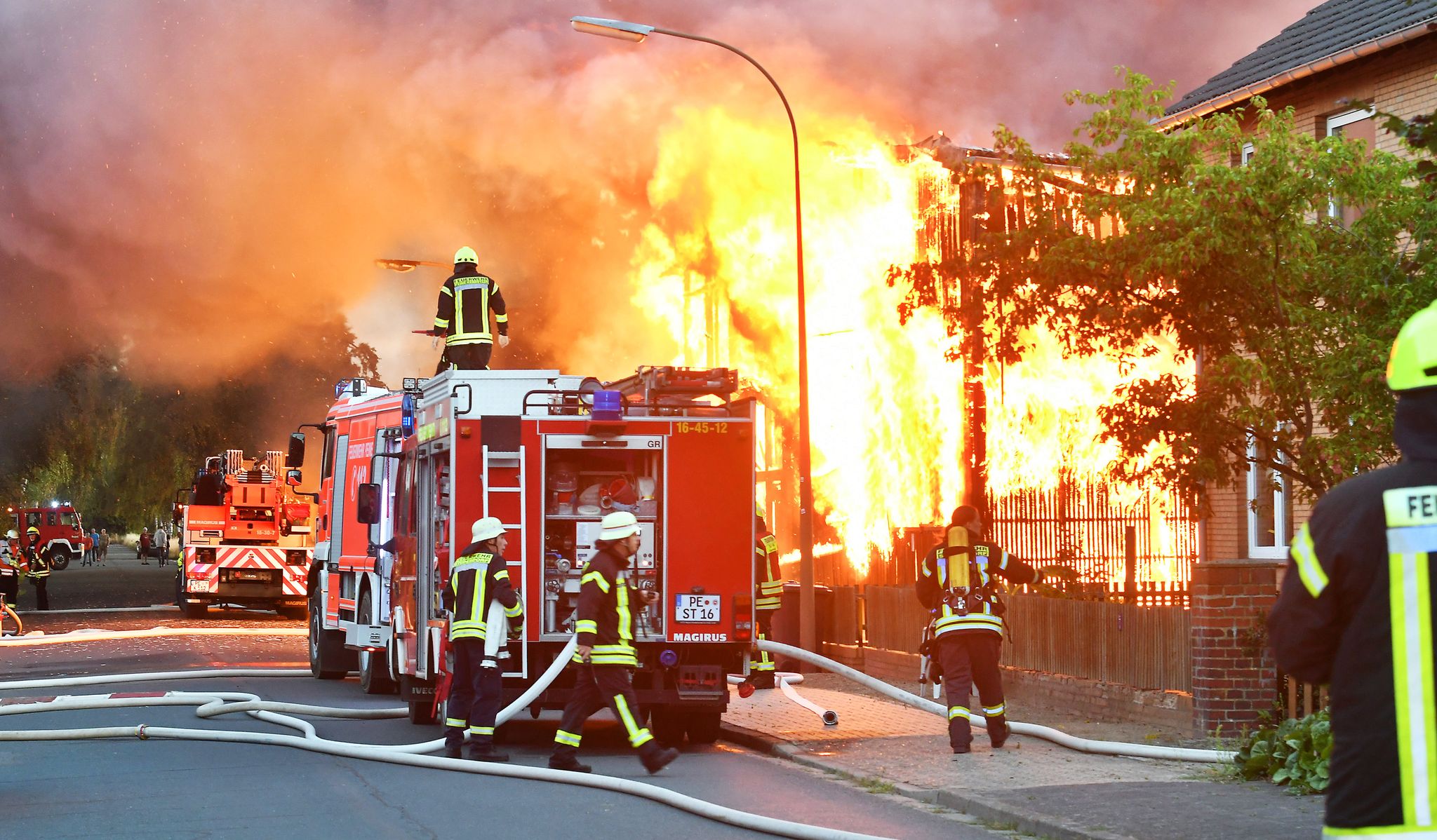 Großbrand in Niedersachsen