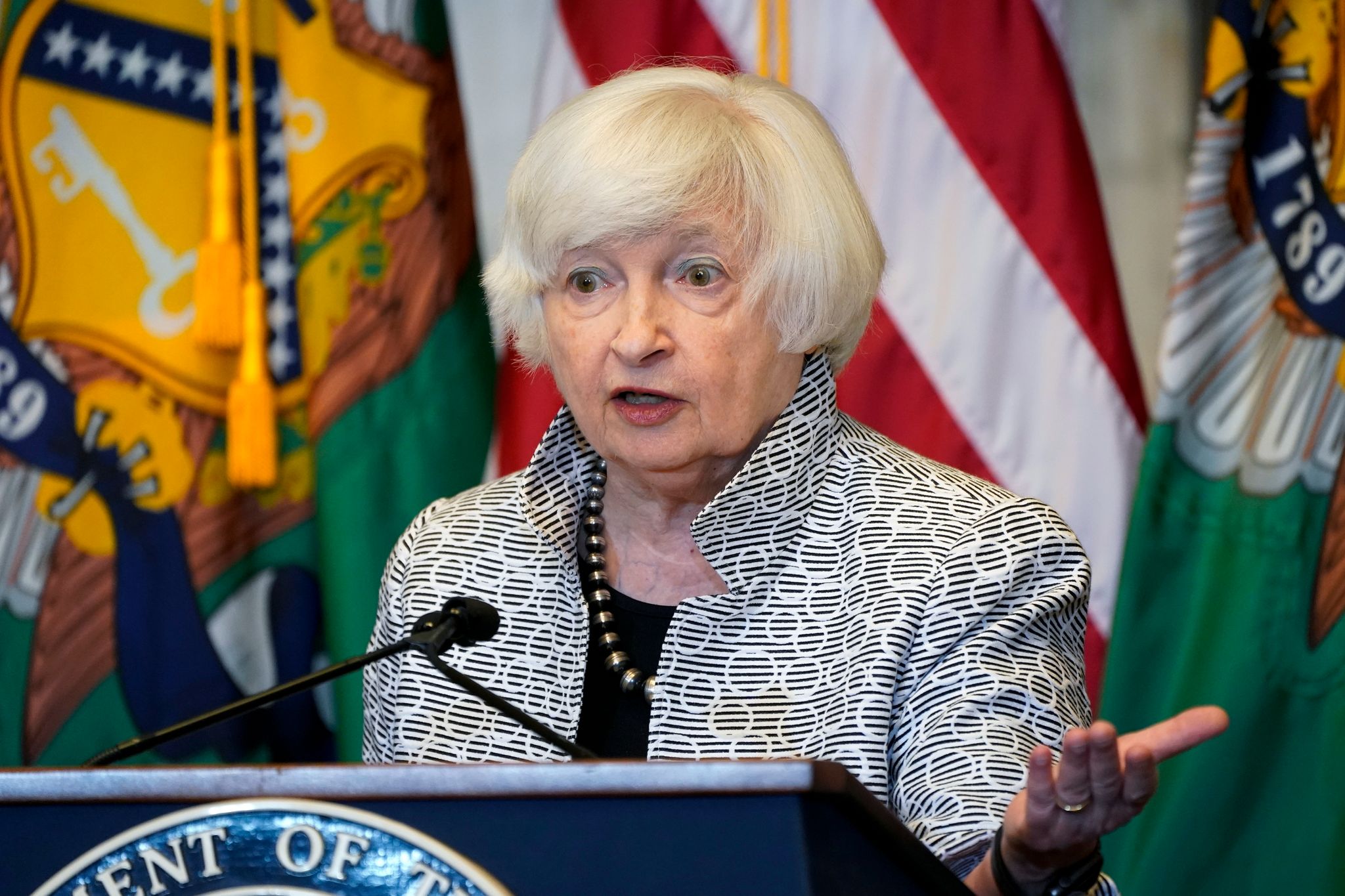 US-Finanzministerin: Keine Anzeichen für Rezession in USA