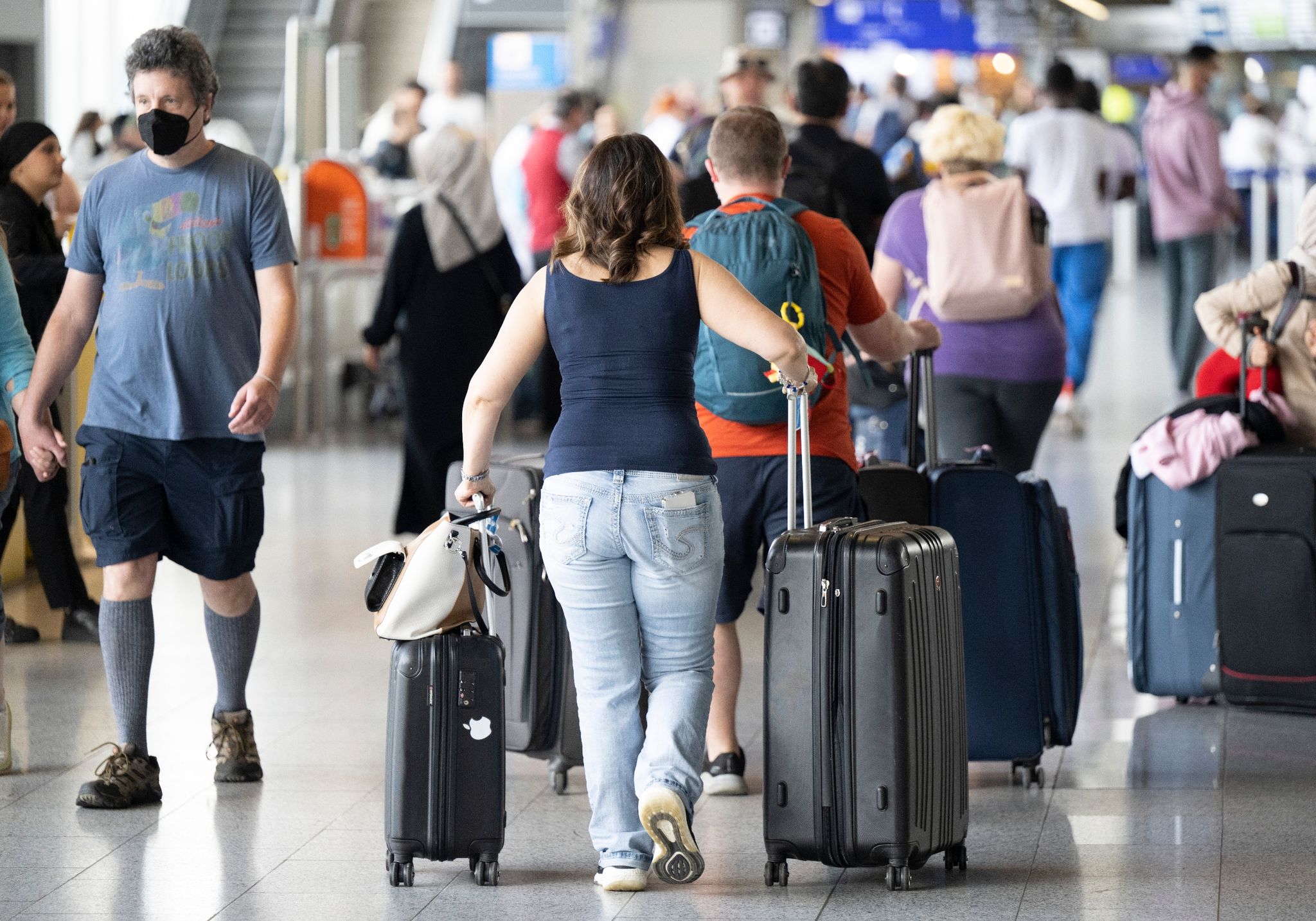 Deutsche Flughäfen: Längere Wartezeiten, aber kein Chaos