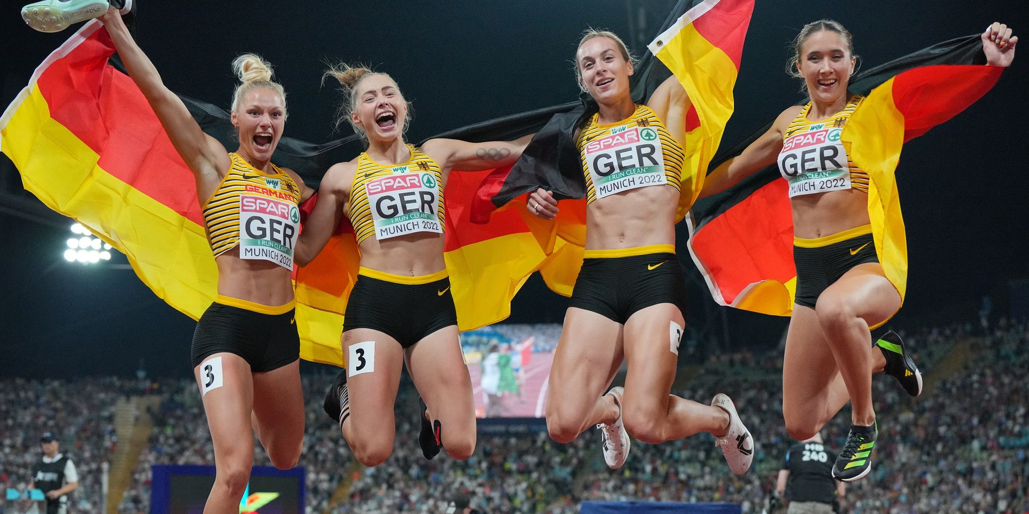 Goldenes Finale: Frauen-Staffel und Weber bei EM gefeiert