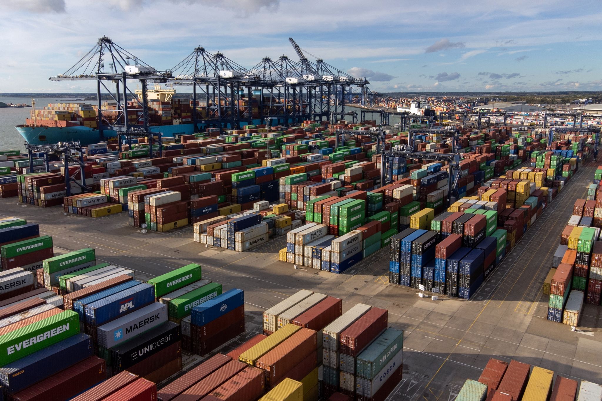 Streik am größten britischen Containerhafen