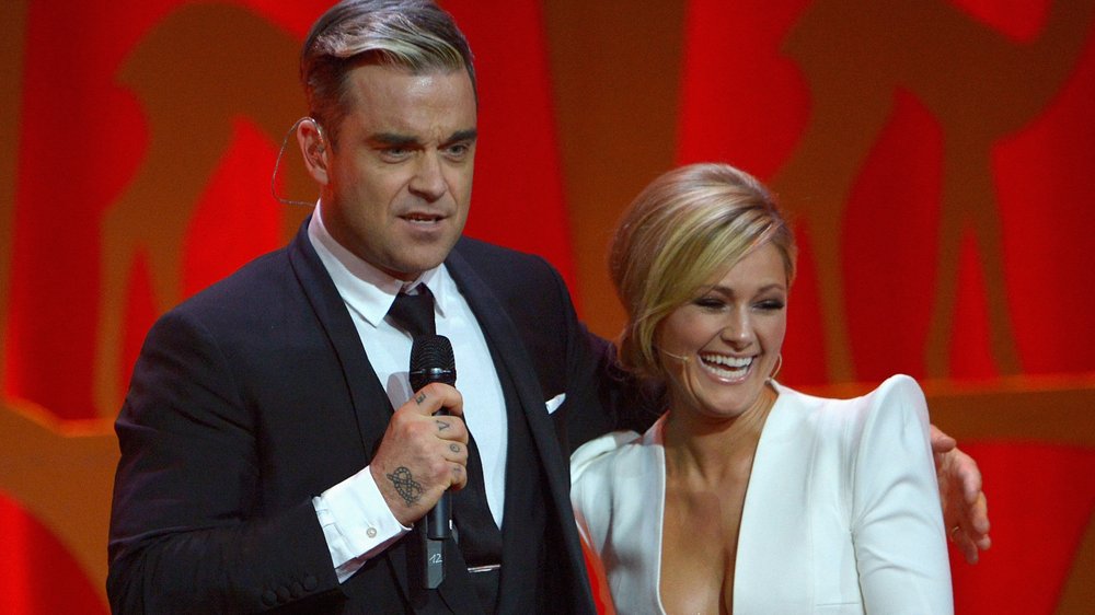 München-Gig: Helene Fischer wünscht Robbie Williams „Toi, toi, toi“