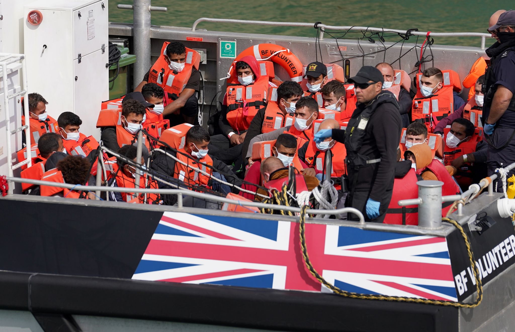 Ärmelkanal: Britische Einsatzkräfte retten 38 Migranten