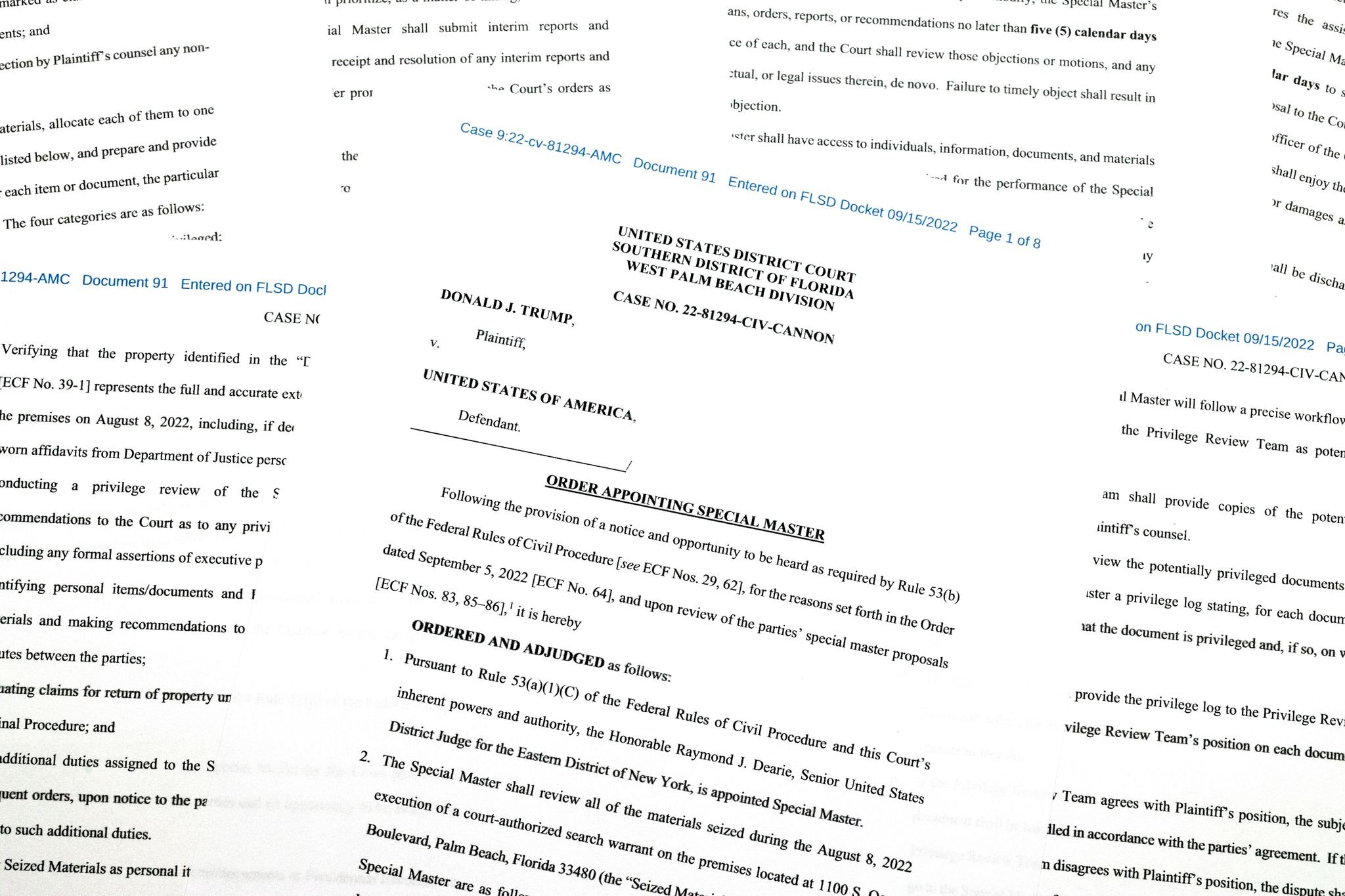 Neutraler Prüfer nach Durchsuchung bei Trump ernannt