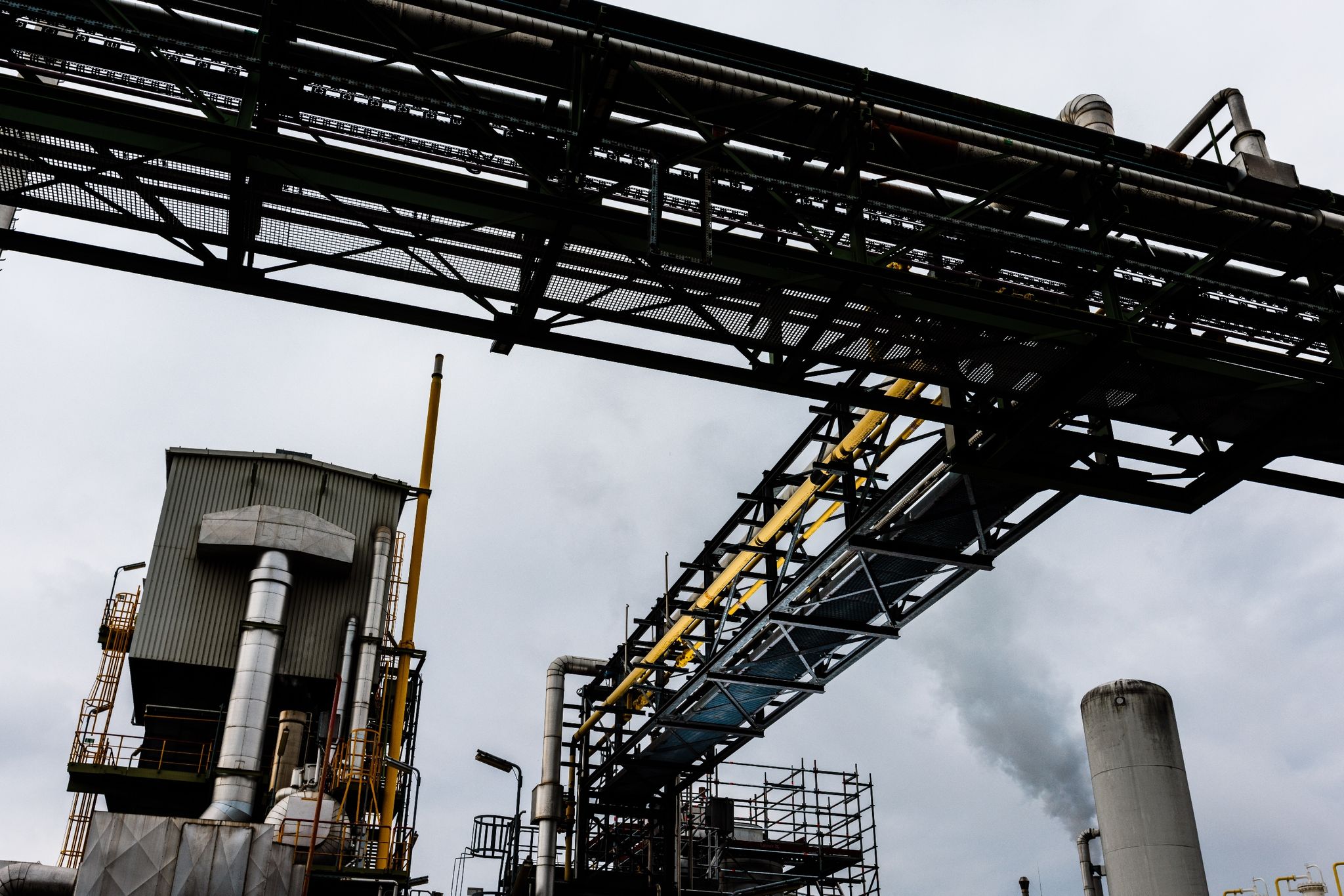 Produktion der Chemie bricht ein