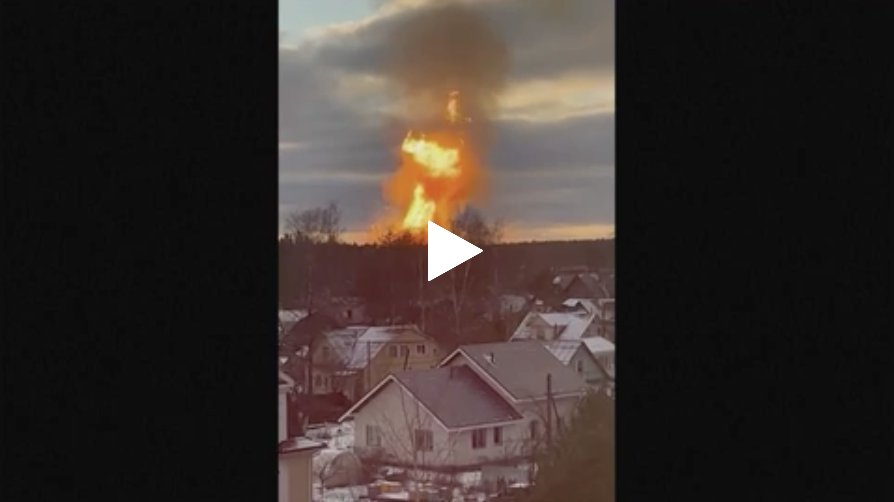 St Petersburg Feuerball Gasexplosion