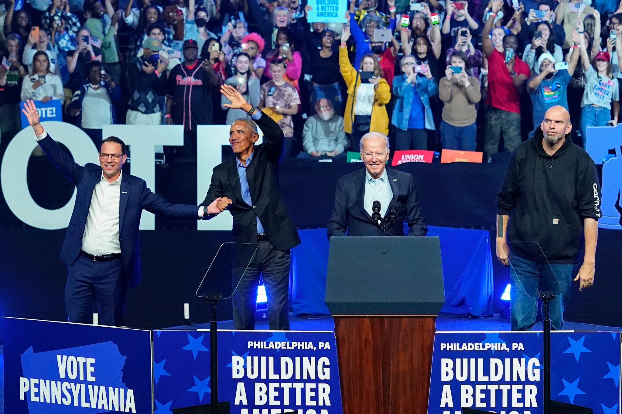 Midterms-Endspurt: Biden und Obama gemeinsam im Wahlkampf