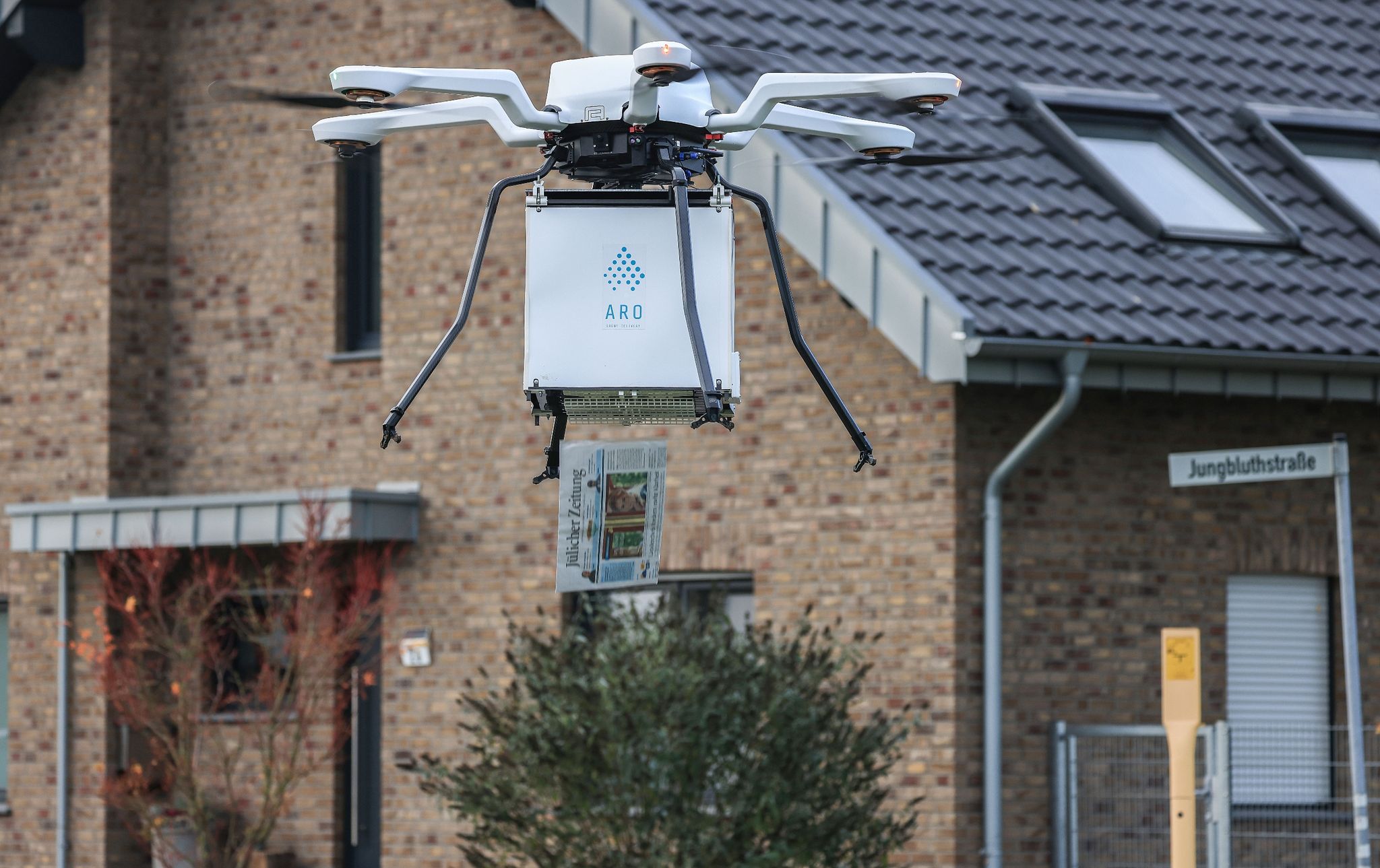 Wenn die Zeitung mit der Drohne kommt