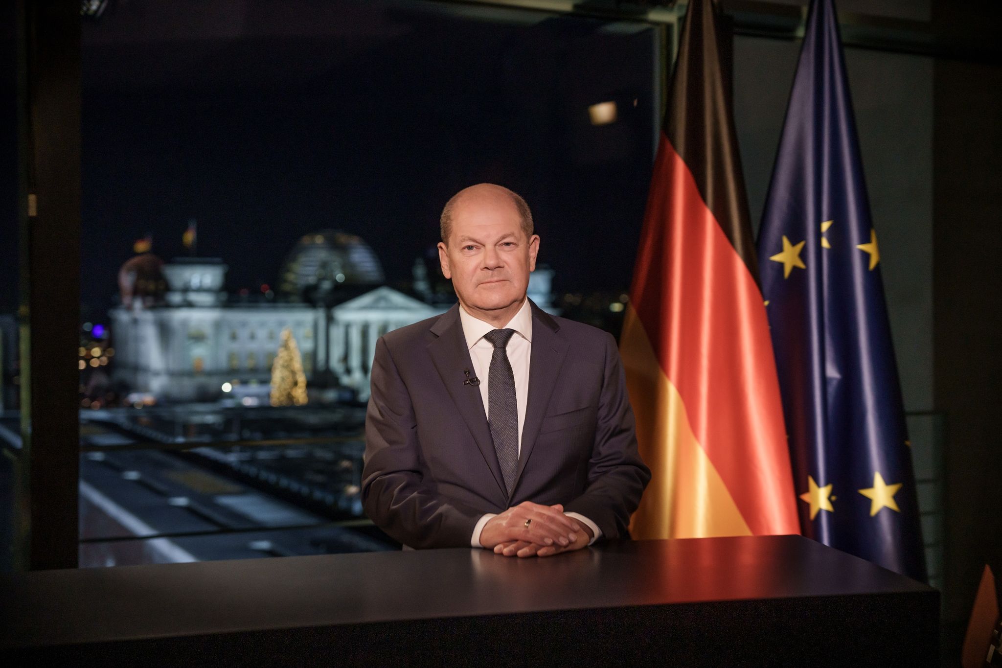 Kanzler Scholz ruft für das neue Jahr zu Zuversicht auf