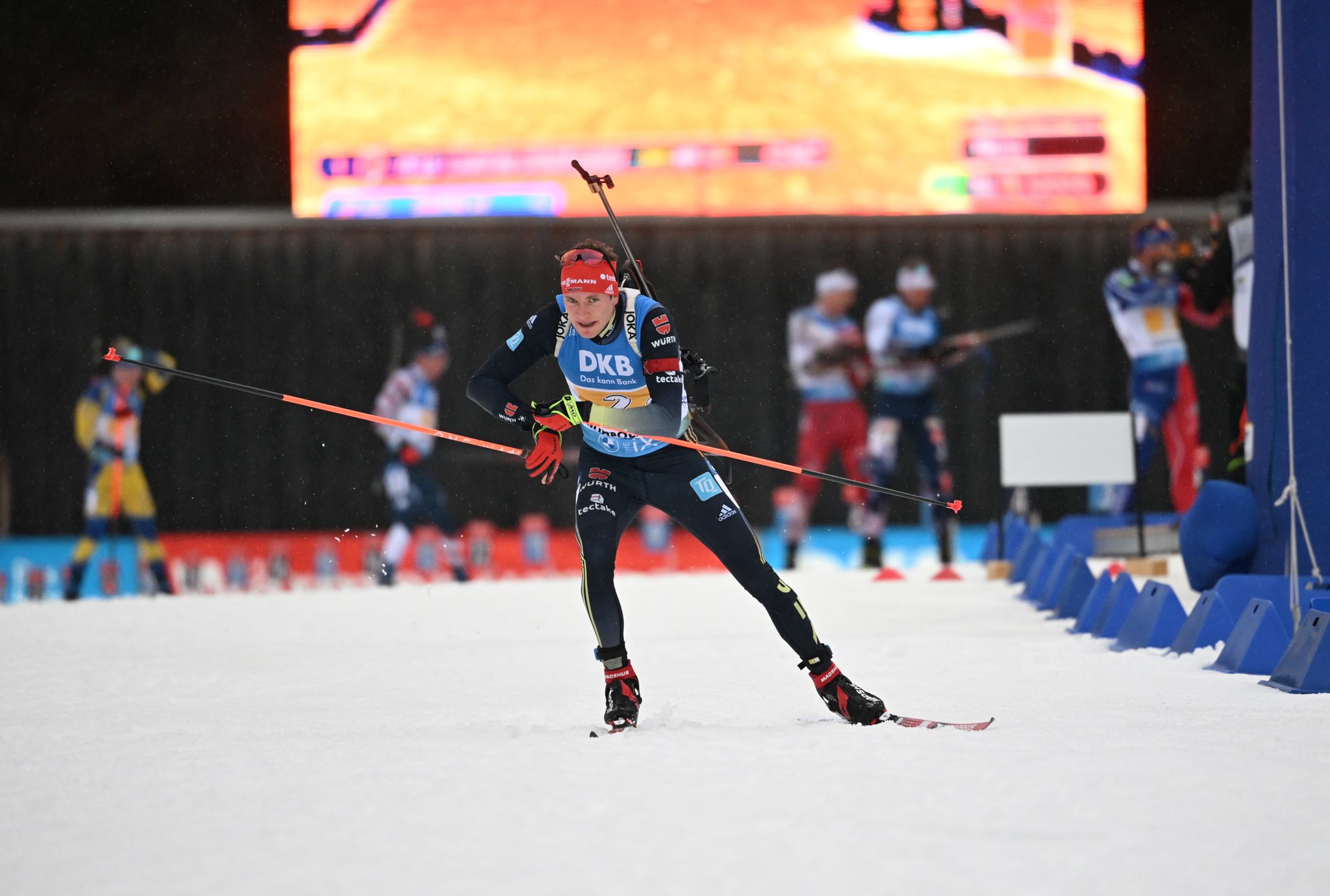 Deutsche Staffel in Ruhpolding auf Rang zwei hinter Norwegen