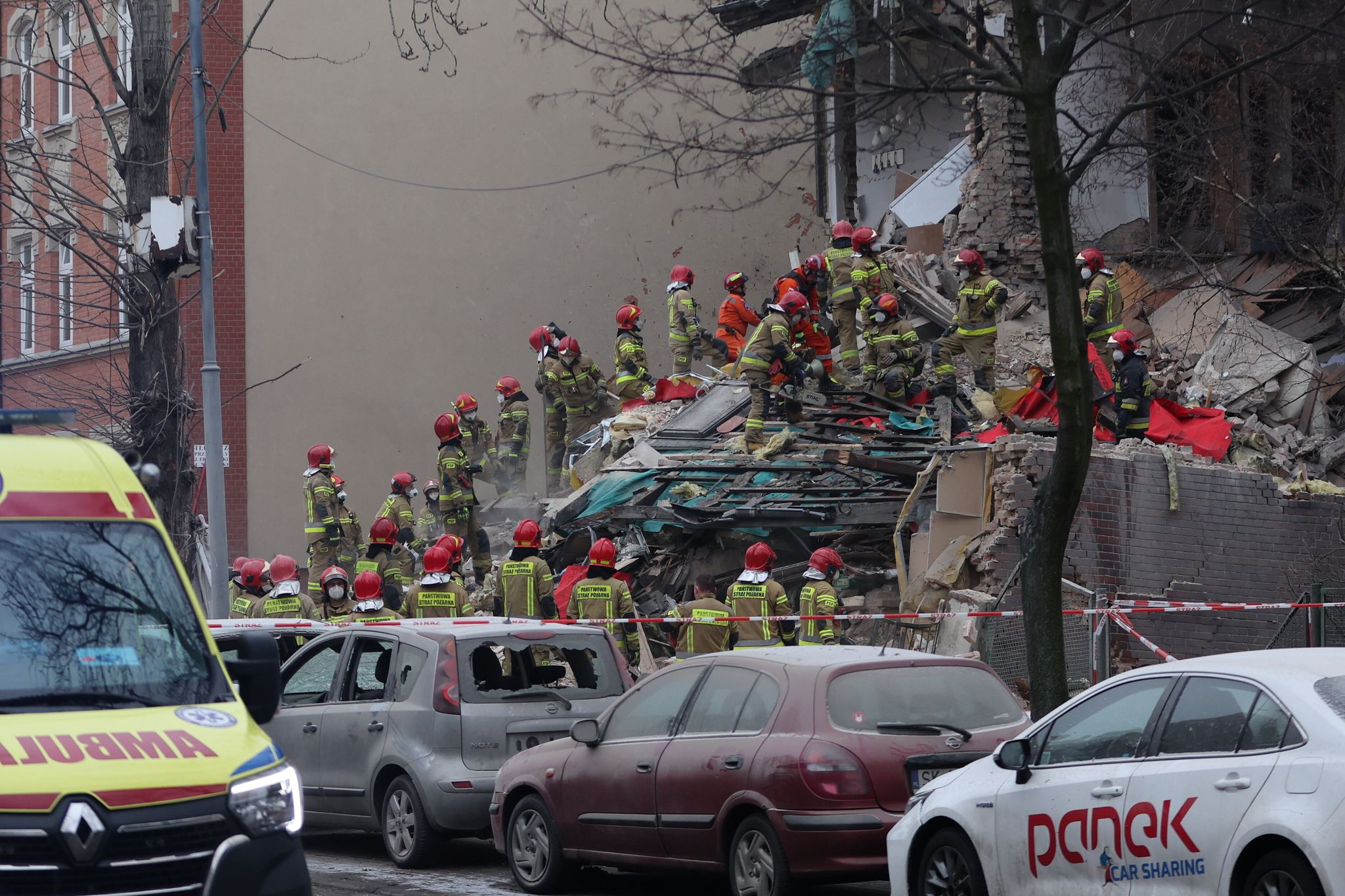 Gasexplosion in einem Wohnhaus in Kattowitz – Verletzte