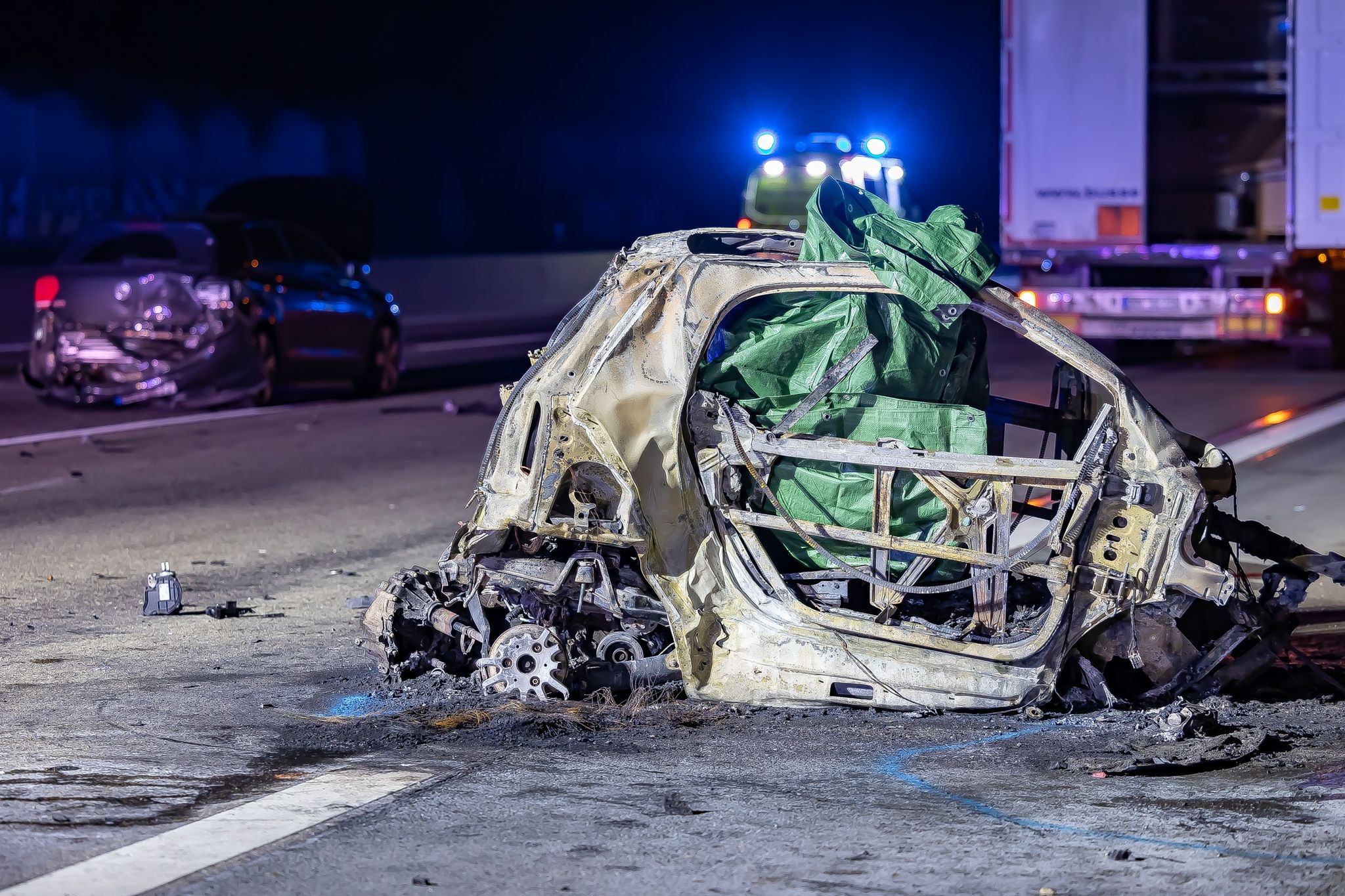 Tödlicher Massen-Unfall auf Autobahn